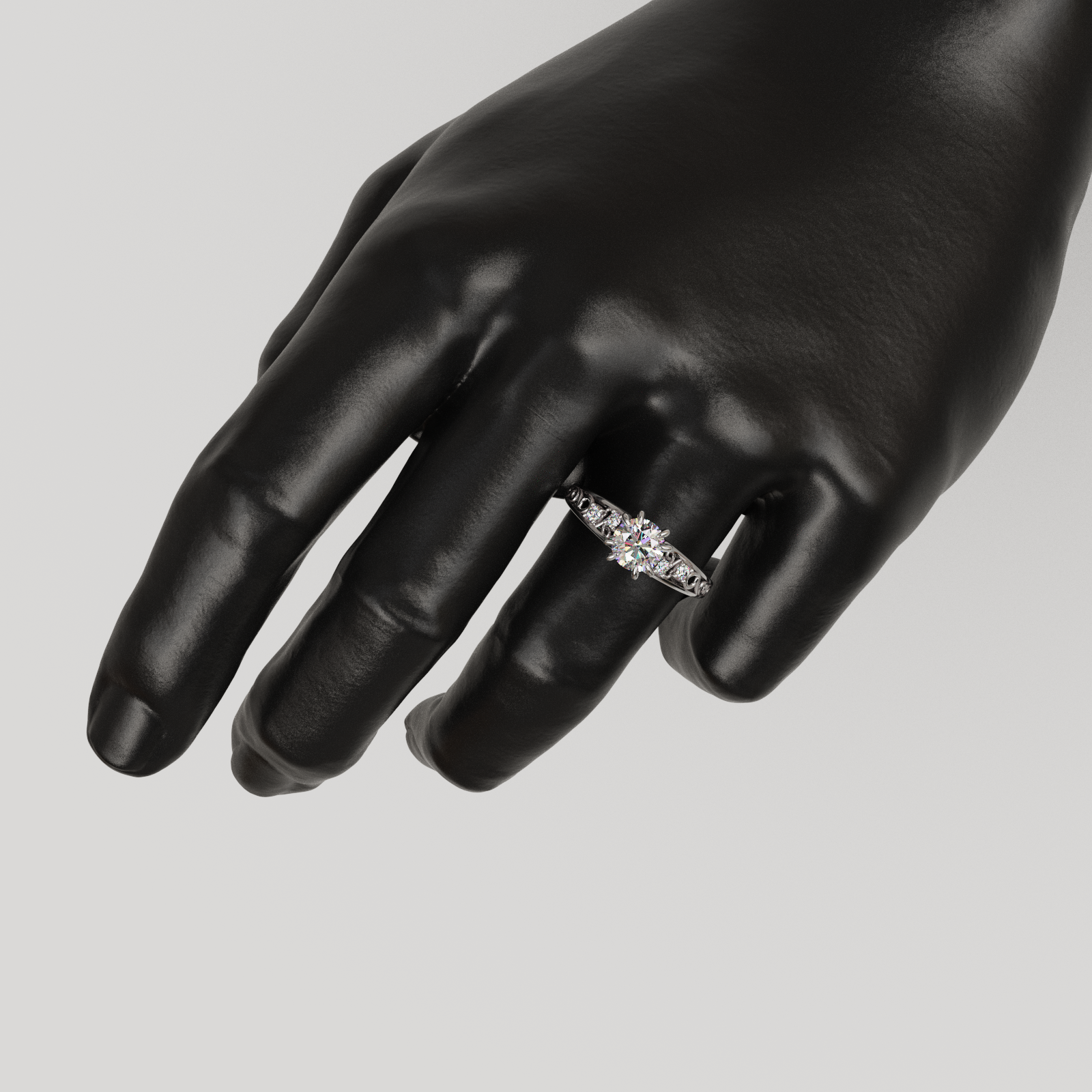 Anillo filigre plata