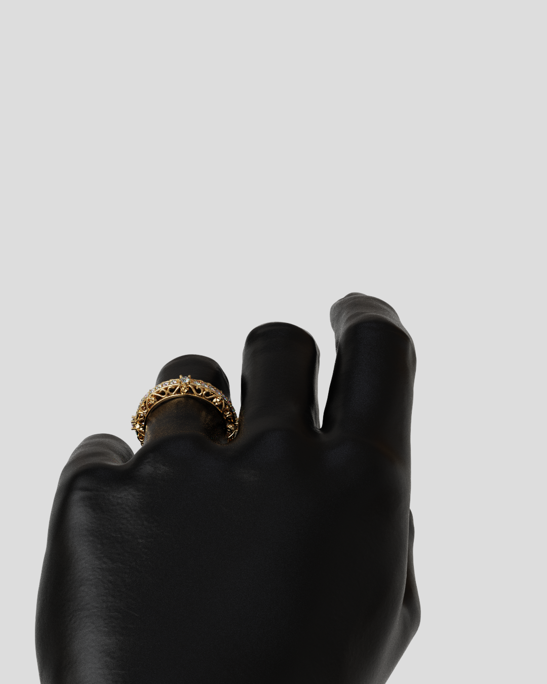 Argolla Catedral oro rosa 18K