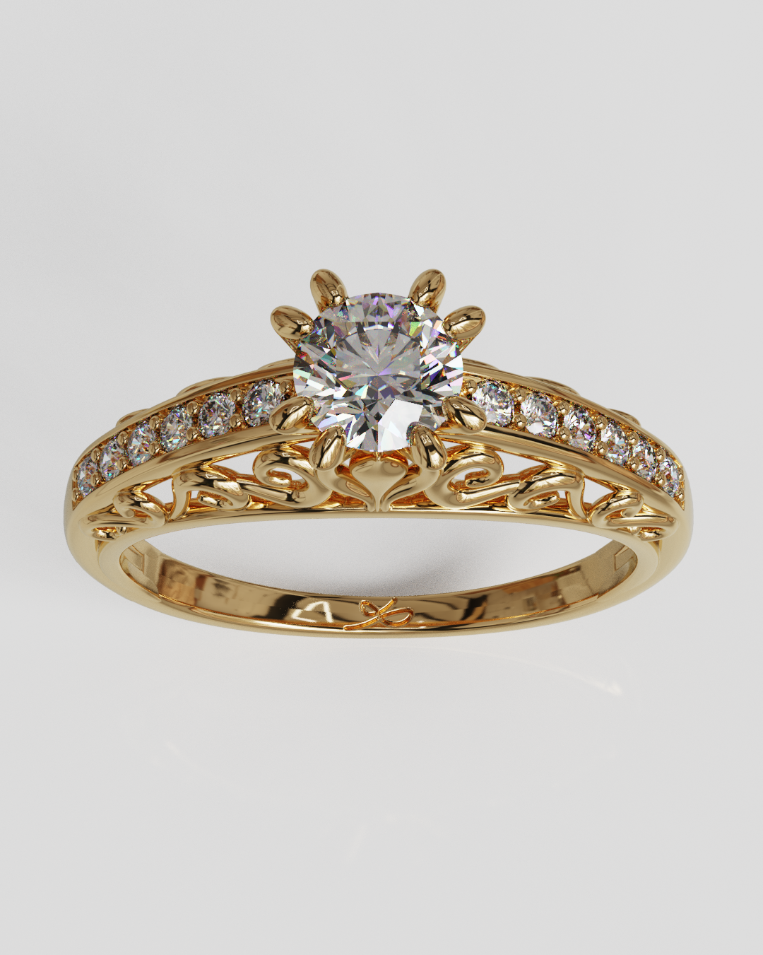 Anillo Catedral oro rosa 18K 15%OFF