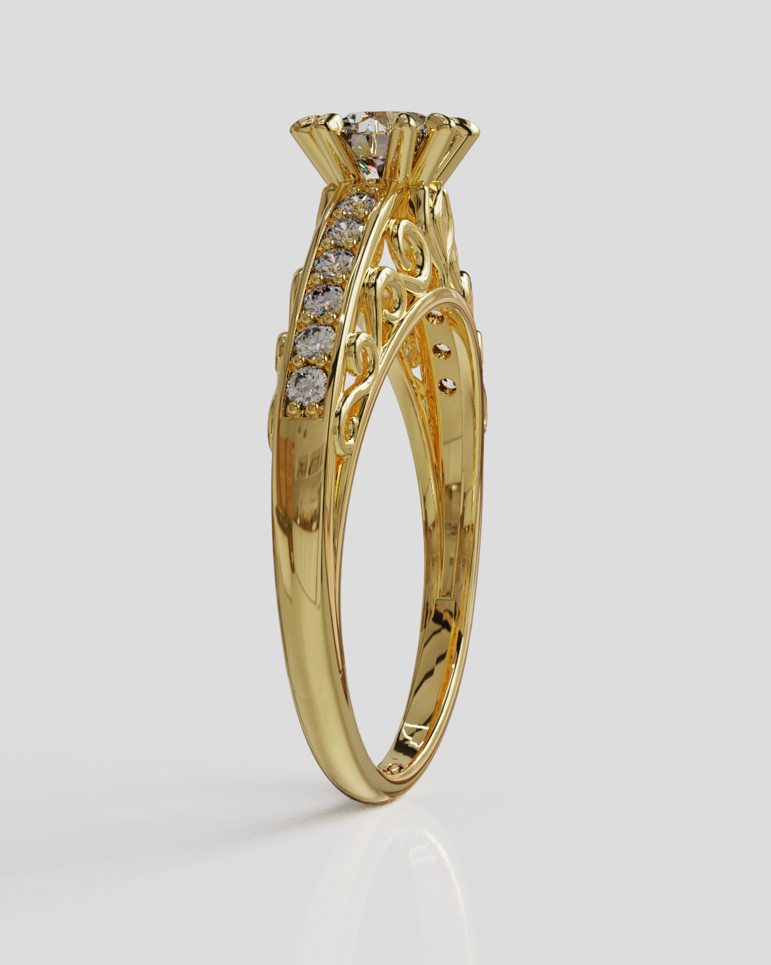 Anillo Catedral oro 18K