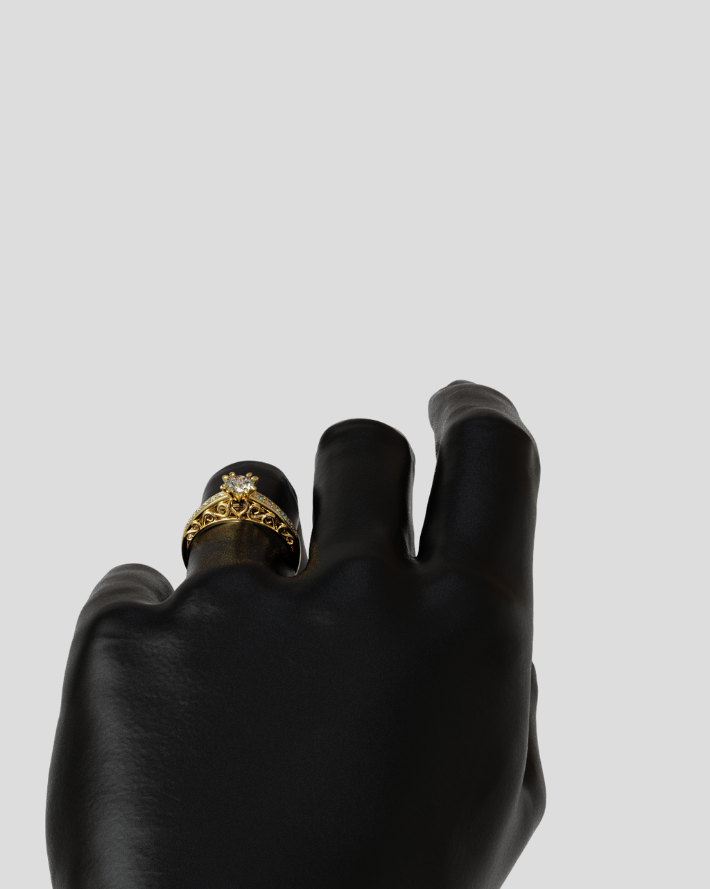 Anillo Catedral oro amarillo 18K