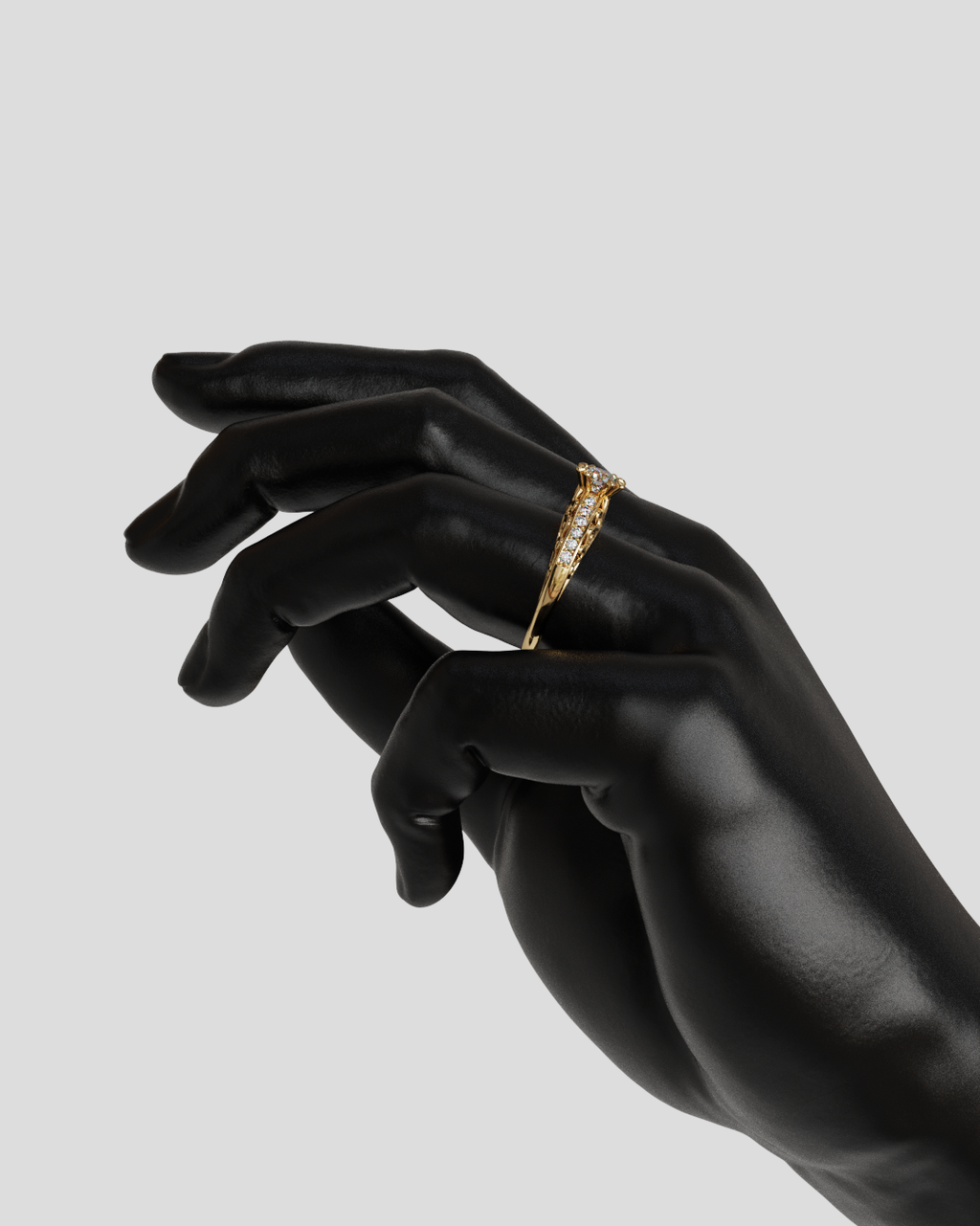 Anillo Catedral oro rosa 18K