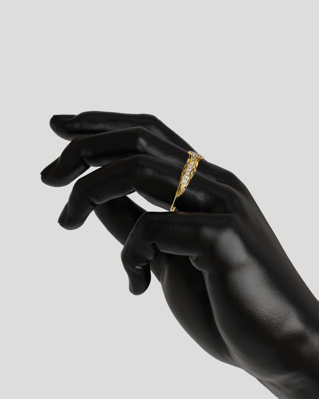 Anillo Catedral oro amarillo 18K