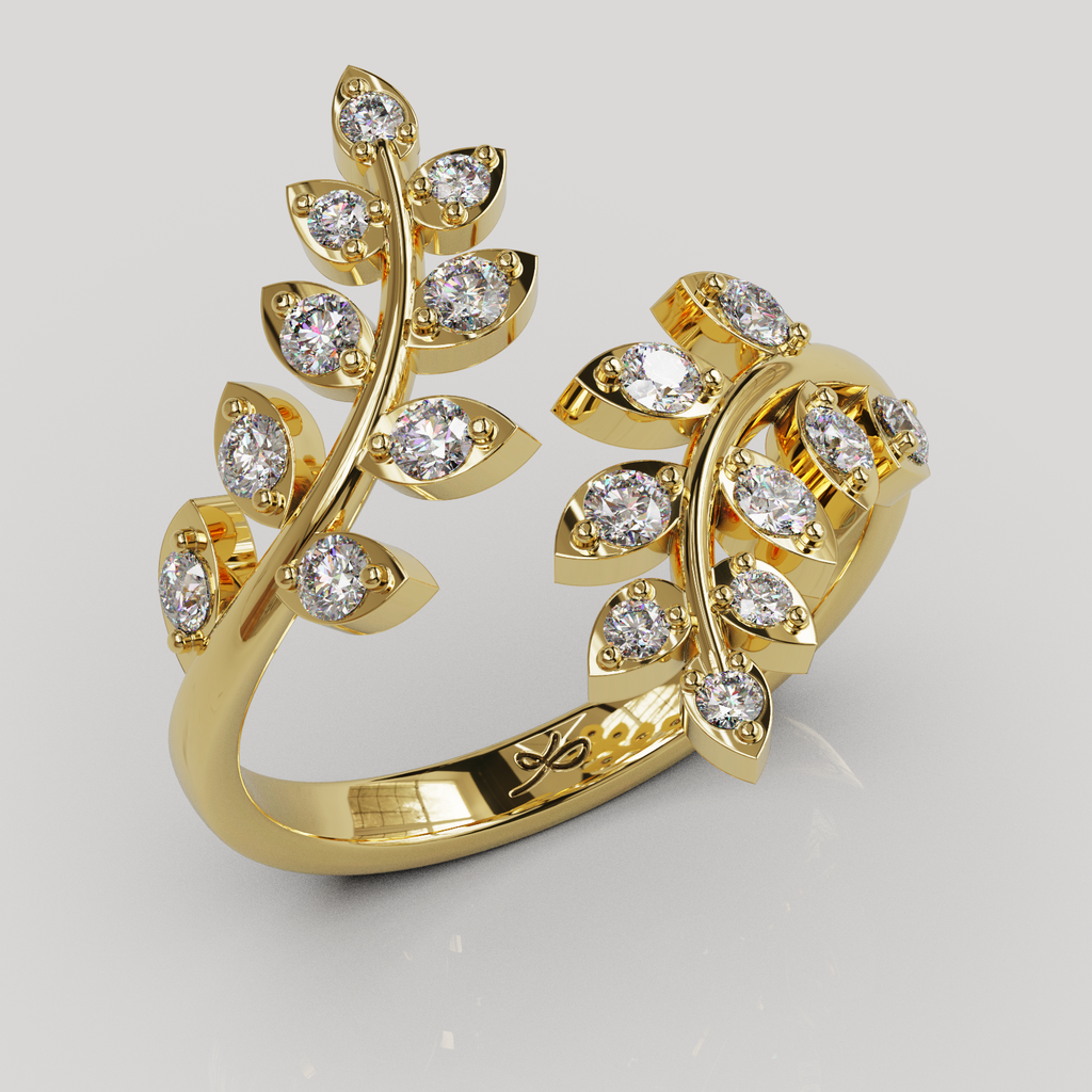 Anillo Hojas