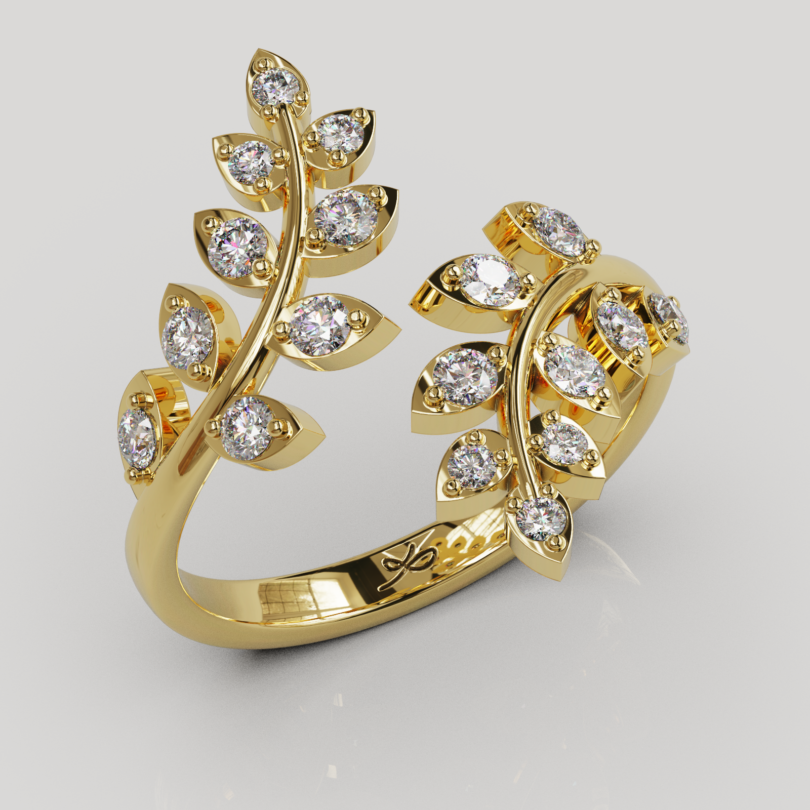 Anillo Hojas