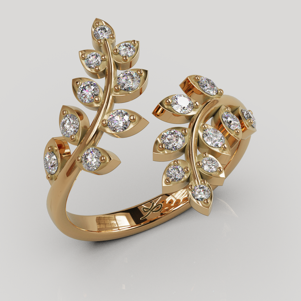 Anillo Hojas