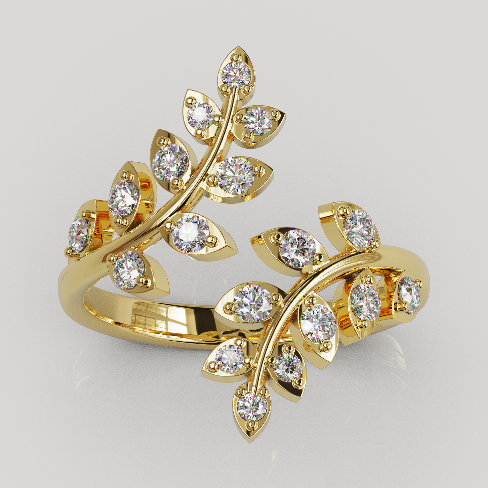 Anillo Hojas