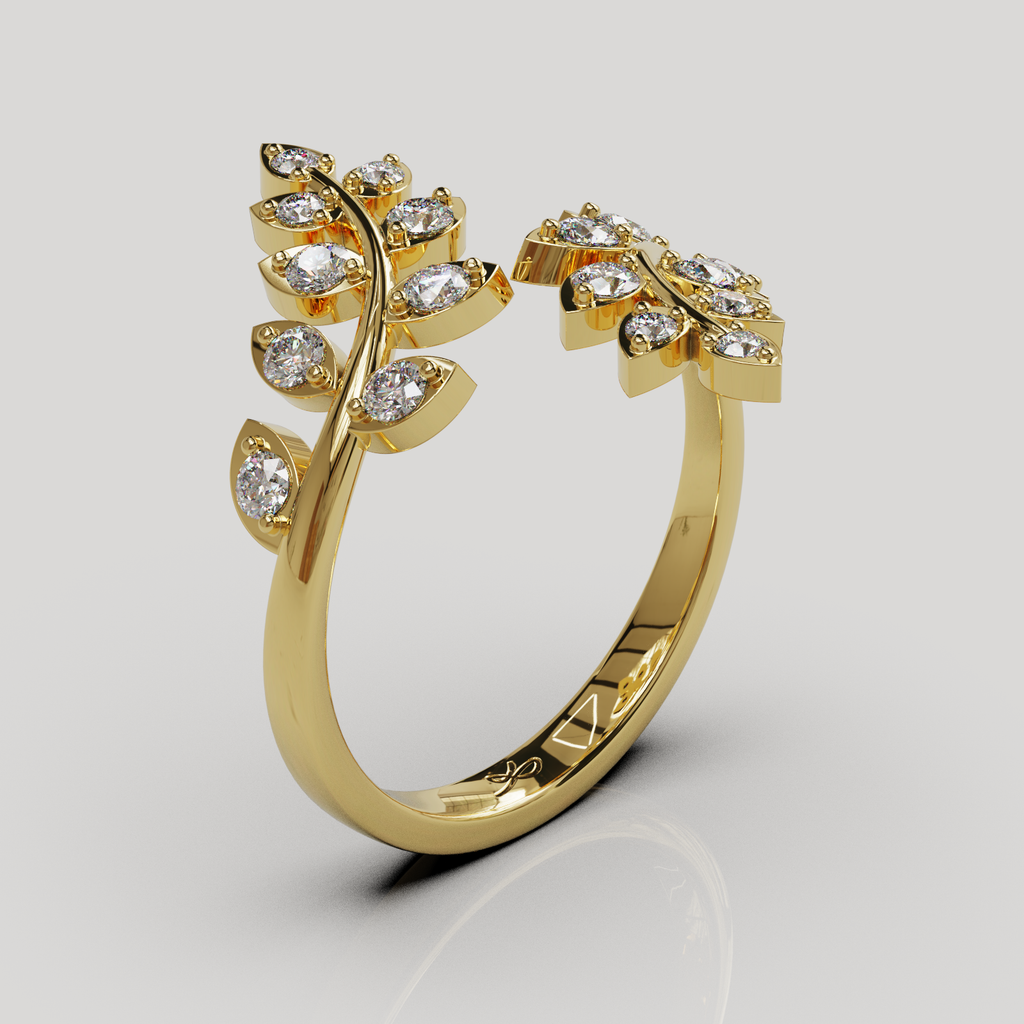 Anillo Hojas