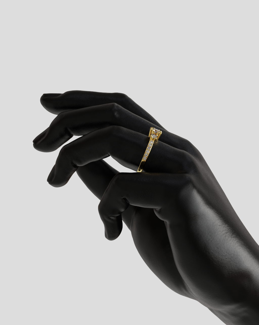 Anillo Tresillo infinity oro 18K