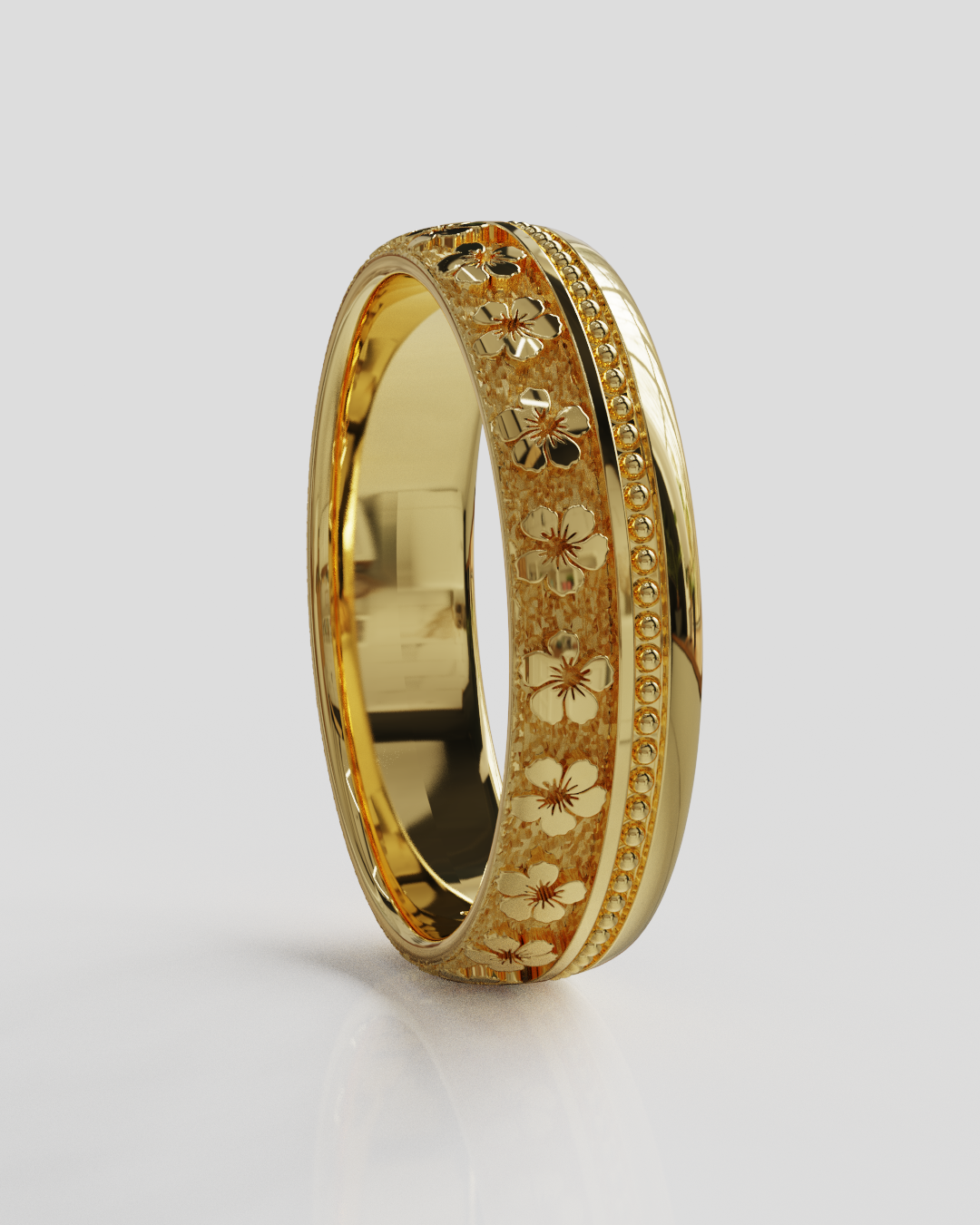 Argolla Tropi oro amarillo 18K