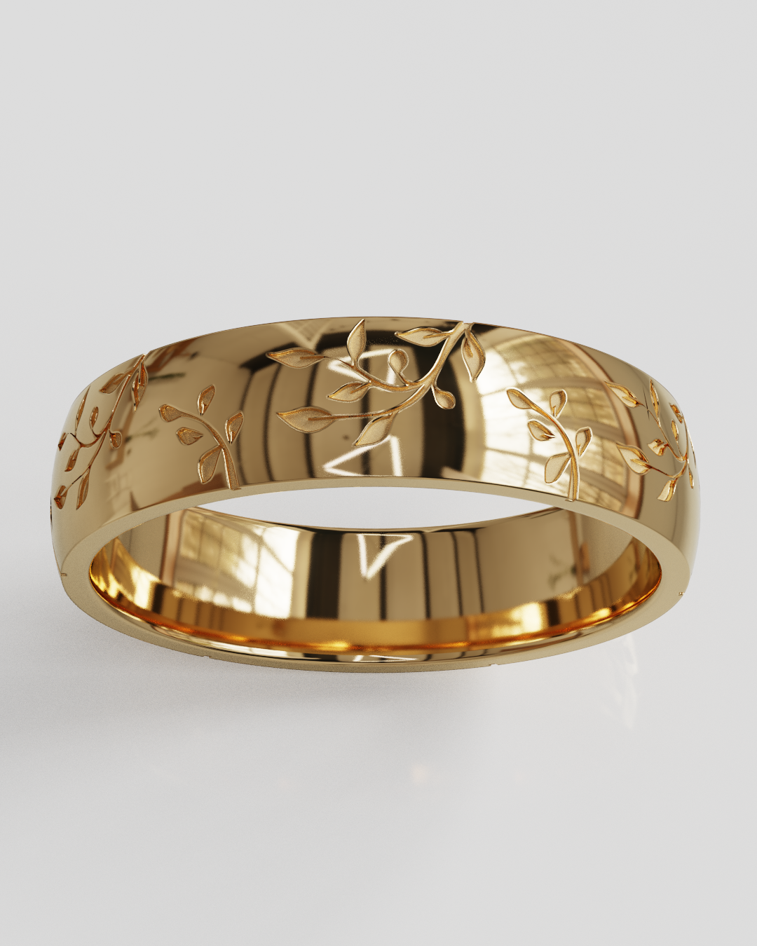 Argolla Branch oro rosa 18K