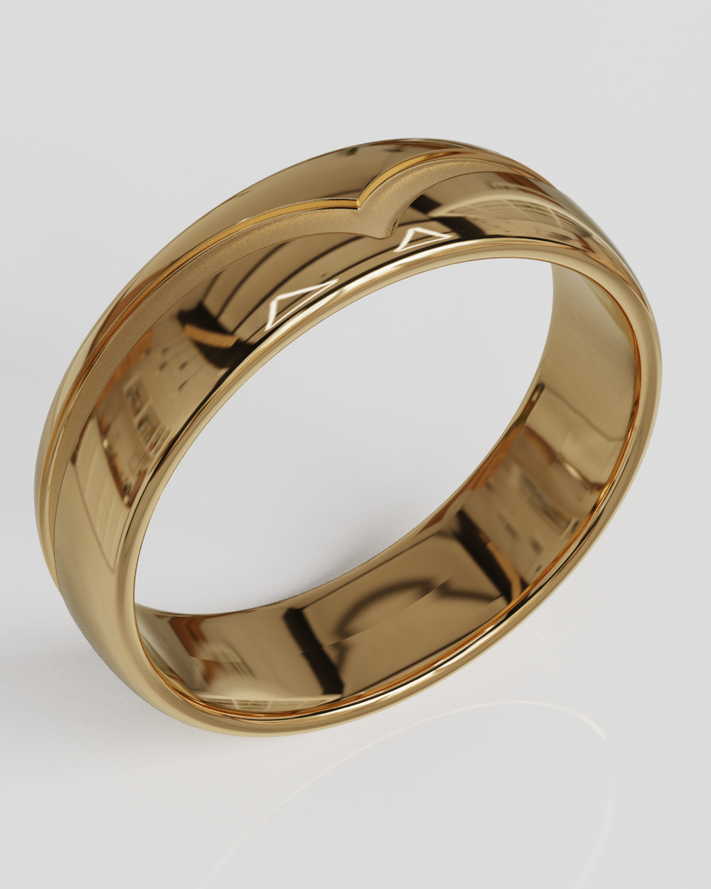Argolla Horizon oro rosa 18K