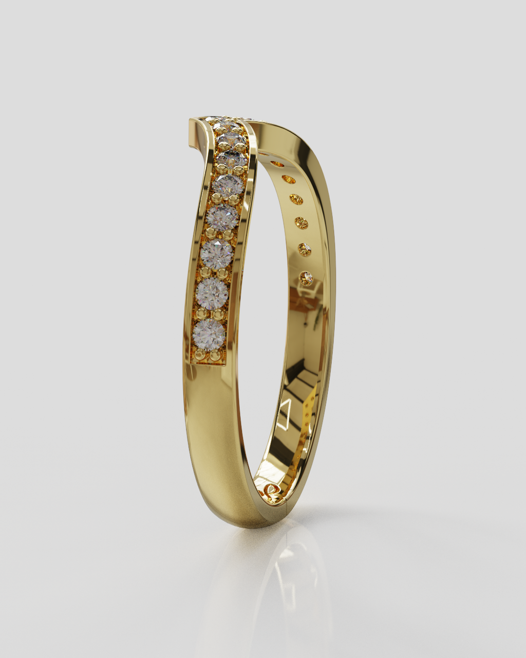 Argolla Horizon Glow oro amarillo 18K