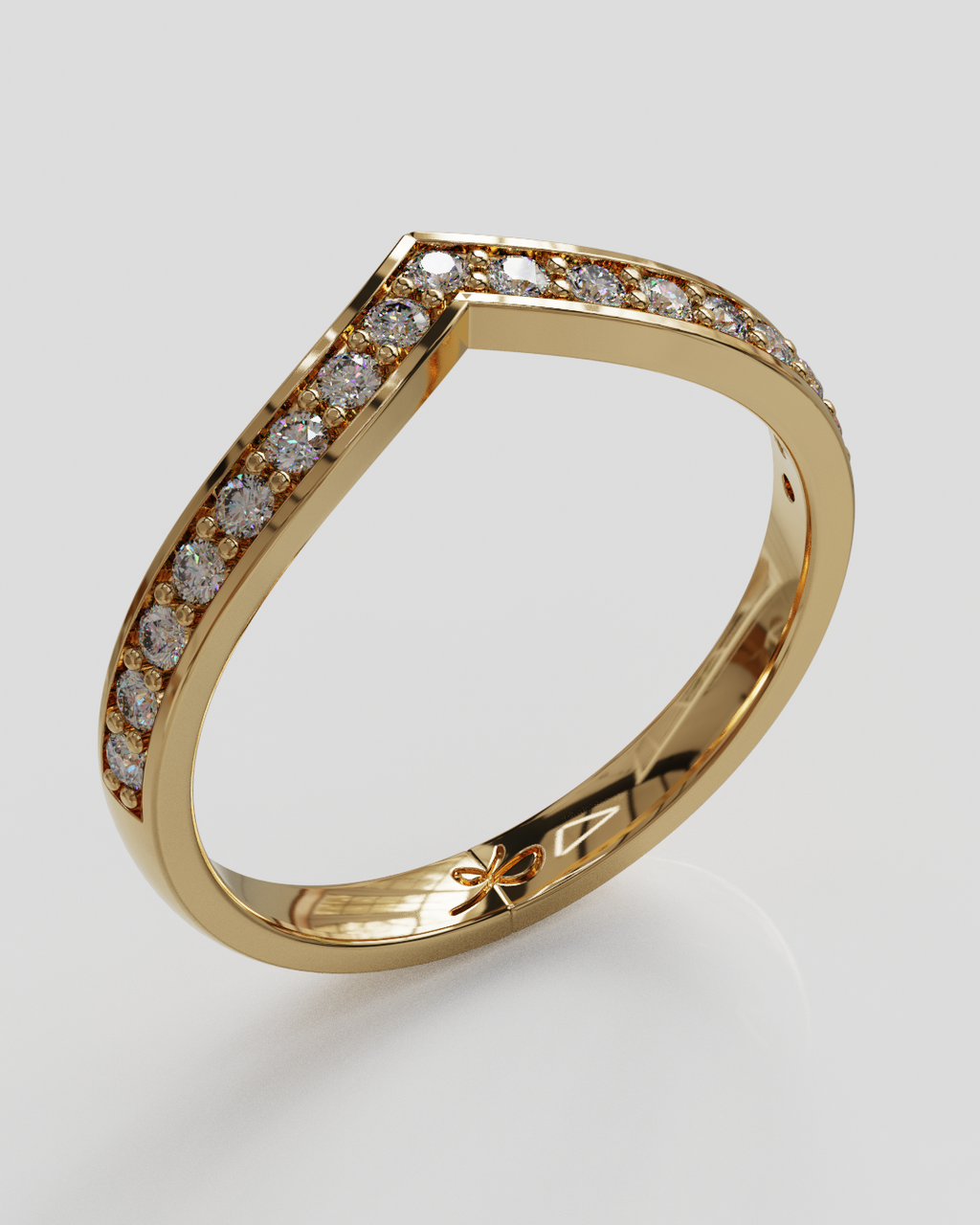 Argolla Horizon Glow oro rosa 18K