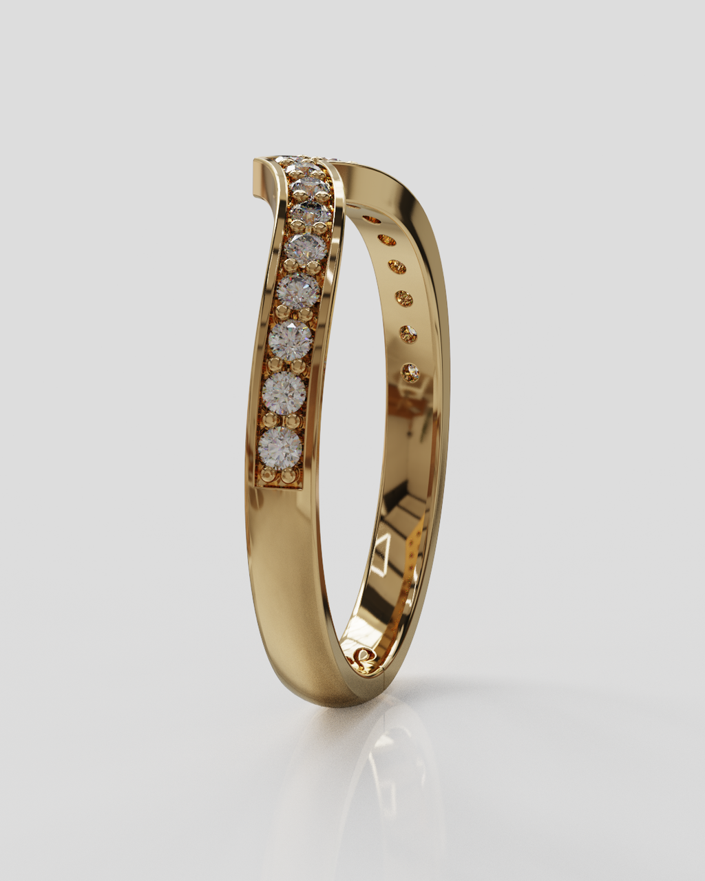 Argolla Horizon Glow oro rosa 18K