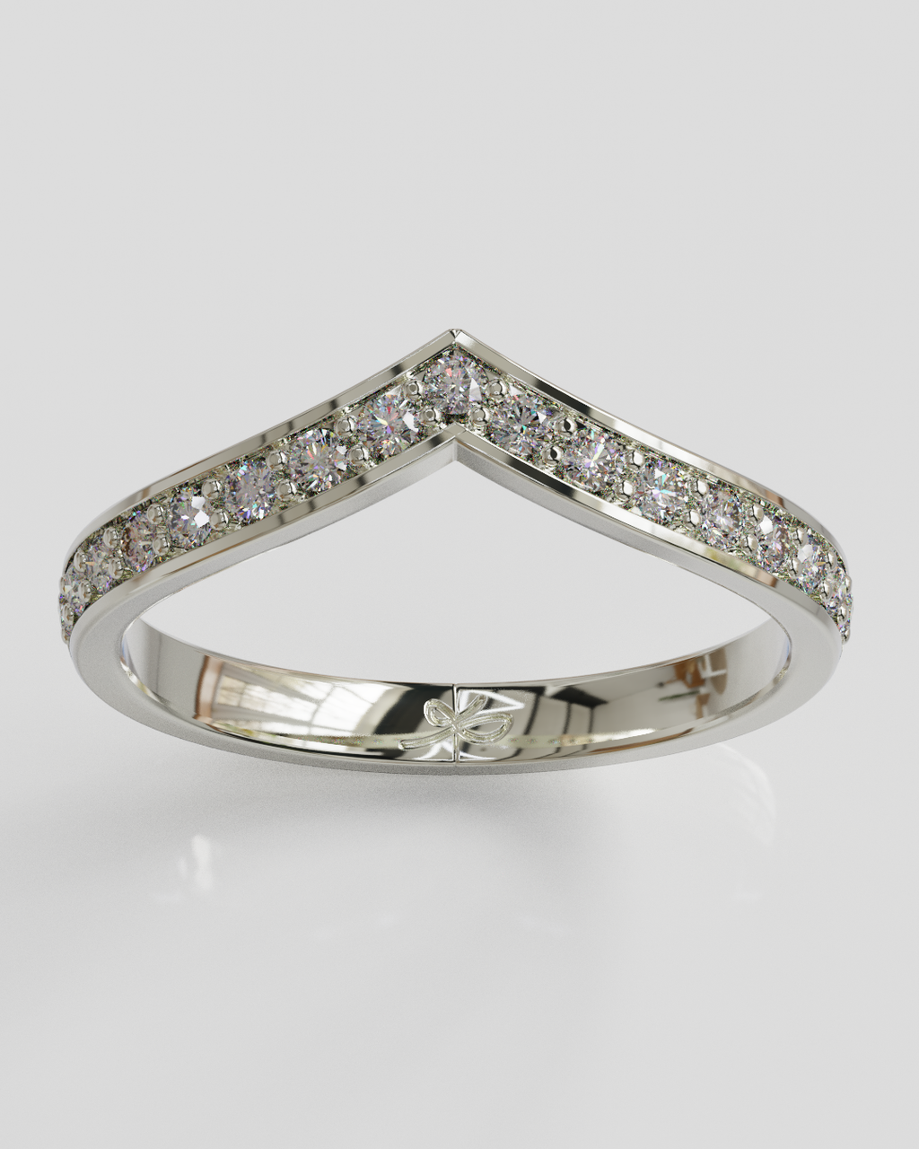 Argolla Horizon Glow oro blanco 18k