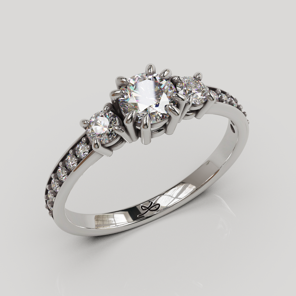 Anillo Tresillo Infinity plata