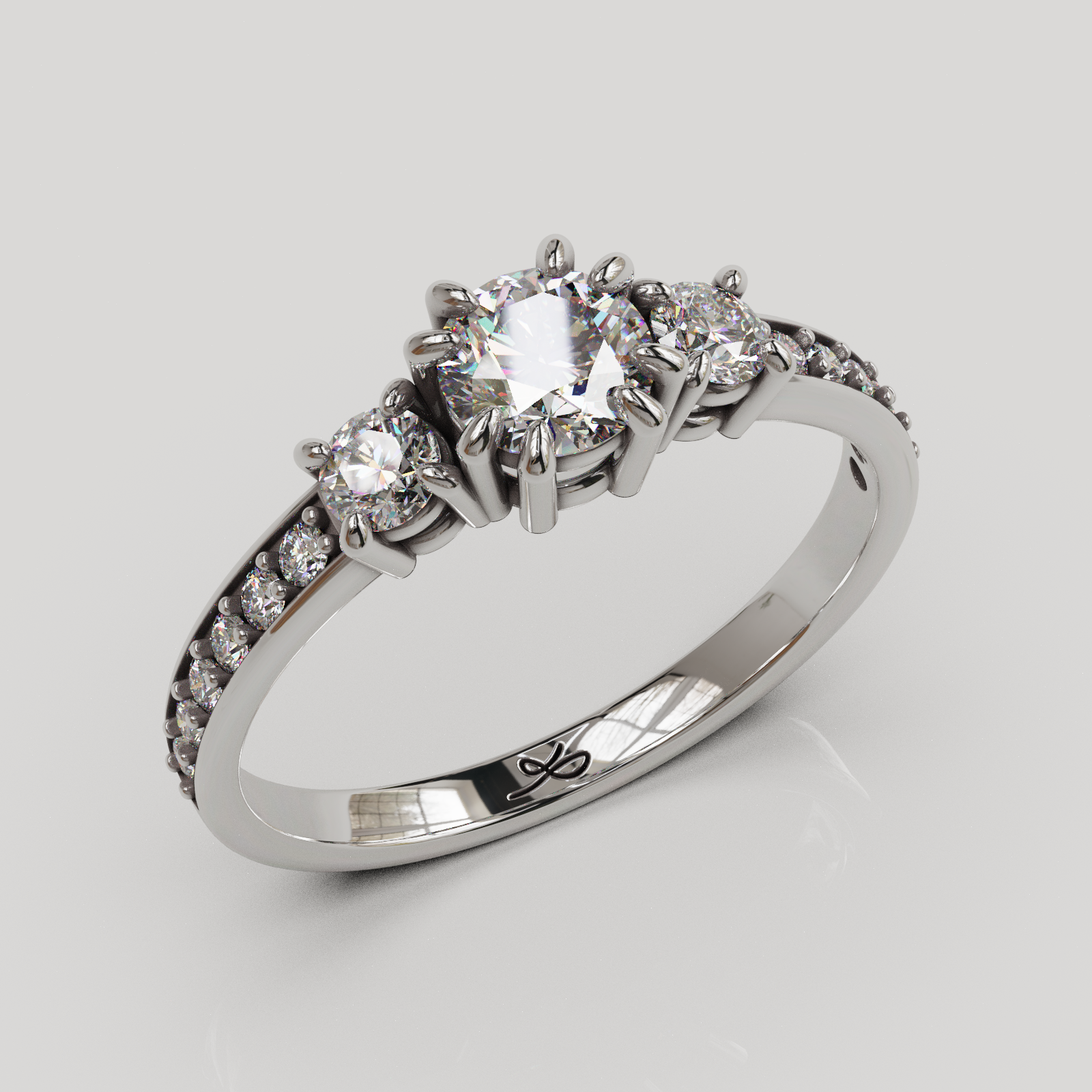 Anillo Tresillo Infinity plata