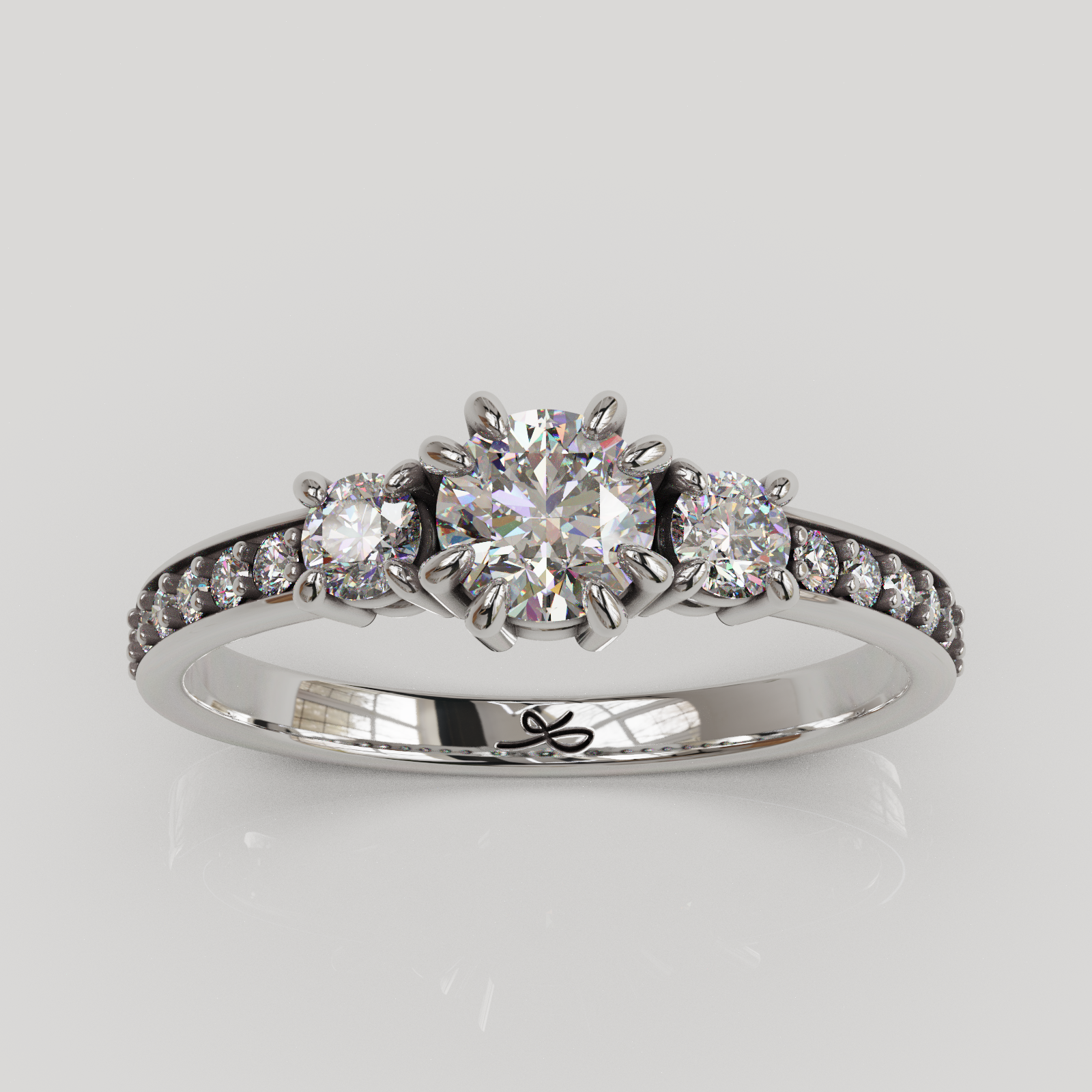 Anillo Tresillo Infinity plata