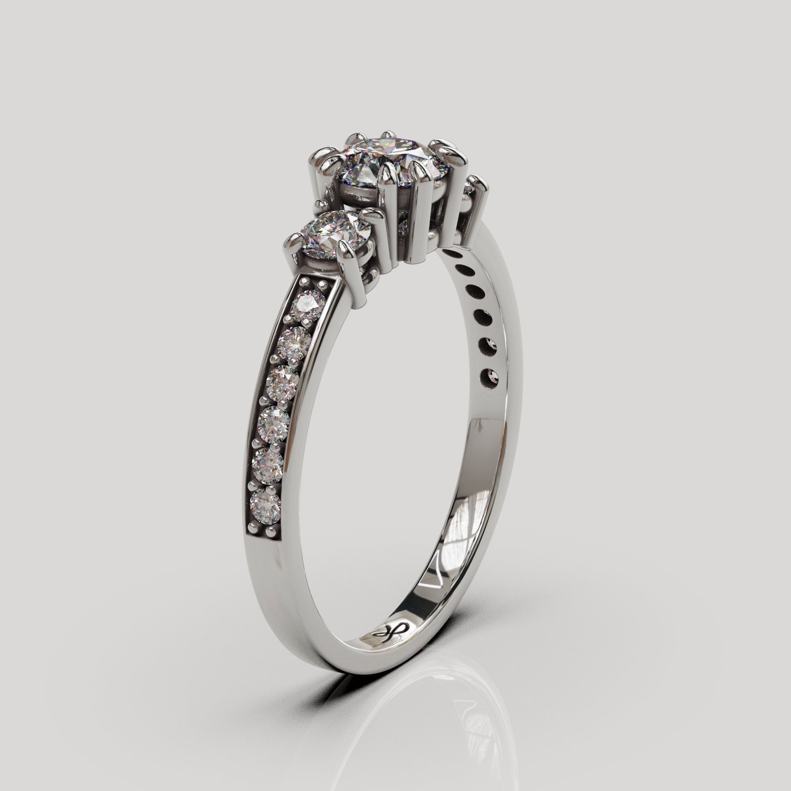 Anillo Tresillo Infinity plata