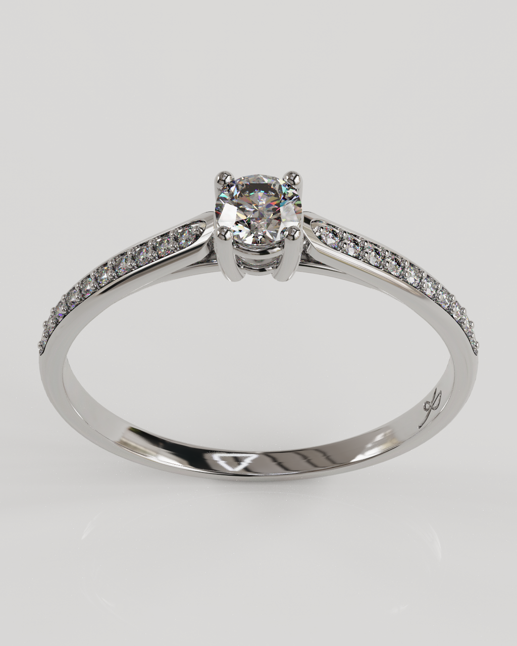 Anillo Firefly oro blanco 18K