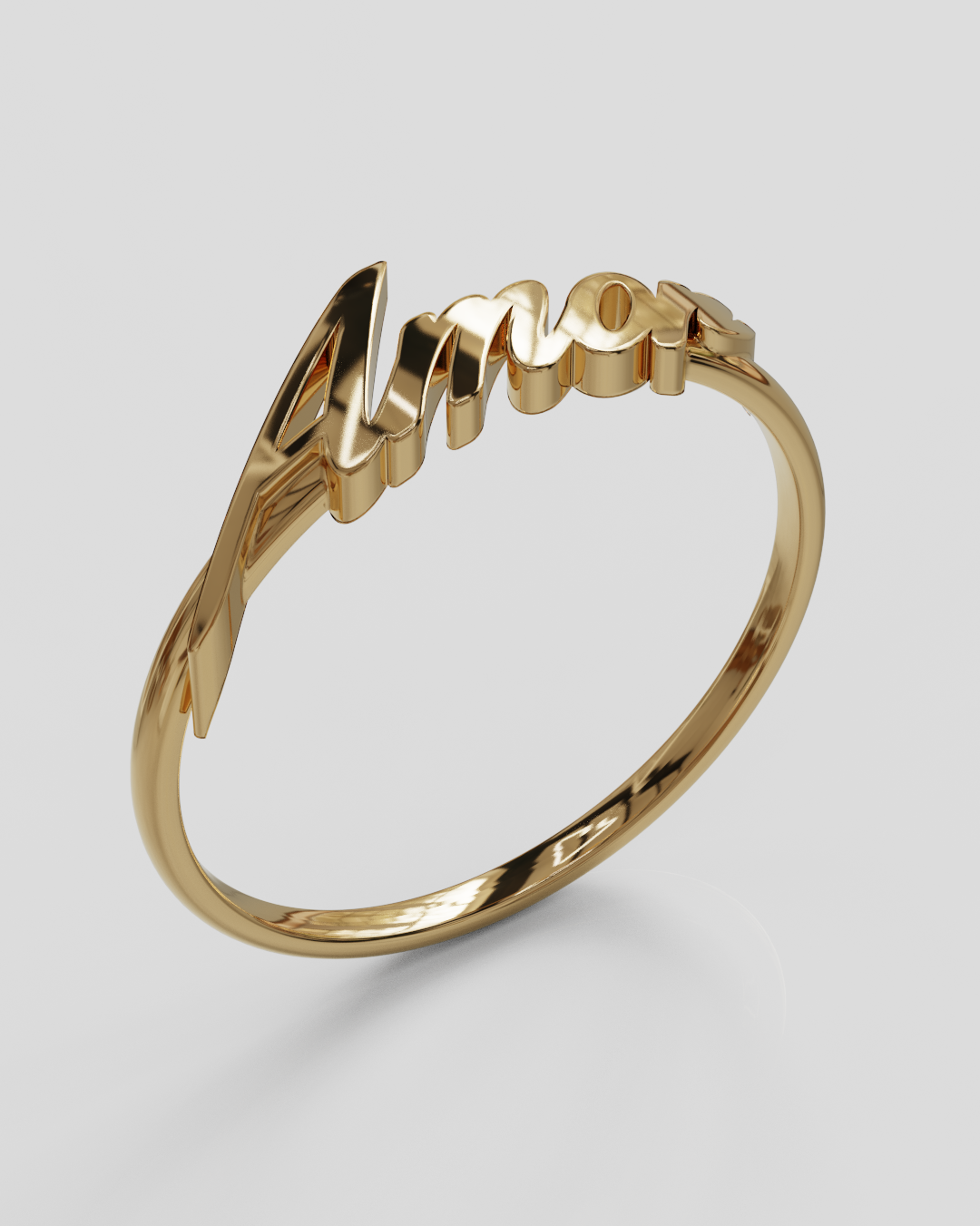 Anillo Amor oro rosa 18K 15%OFF