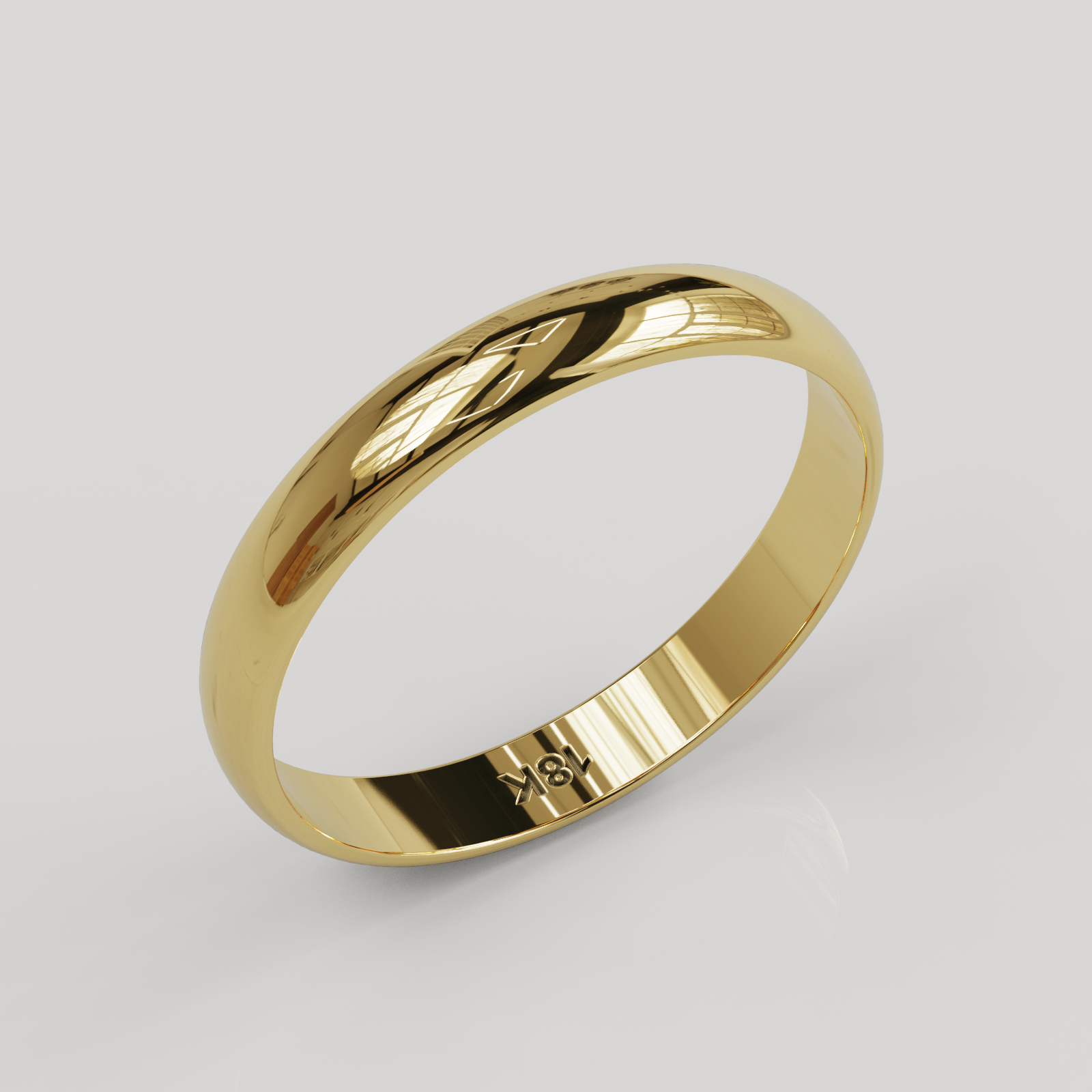 Argollas Mediacaña 3mm 3gramos