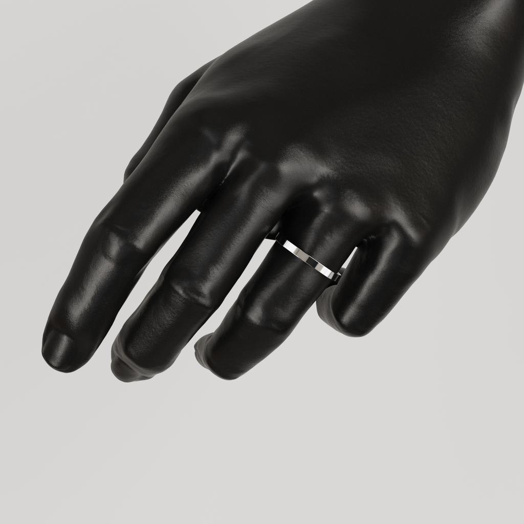 Anillo sello light plata