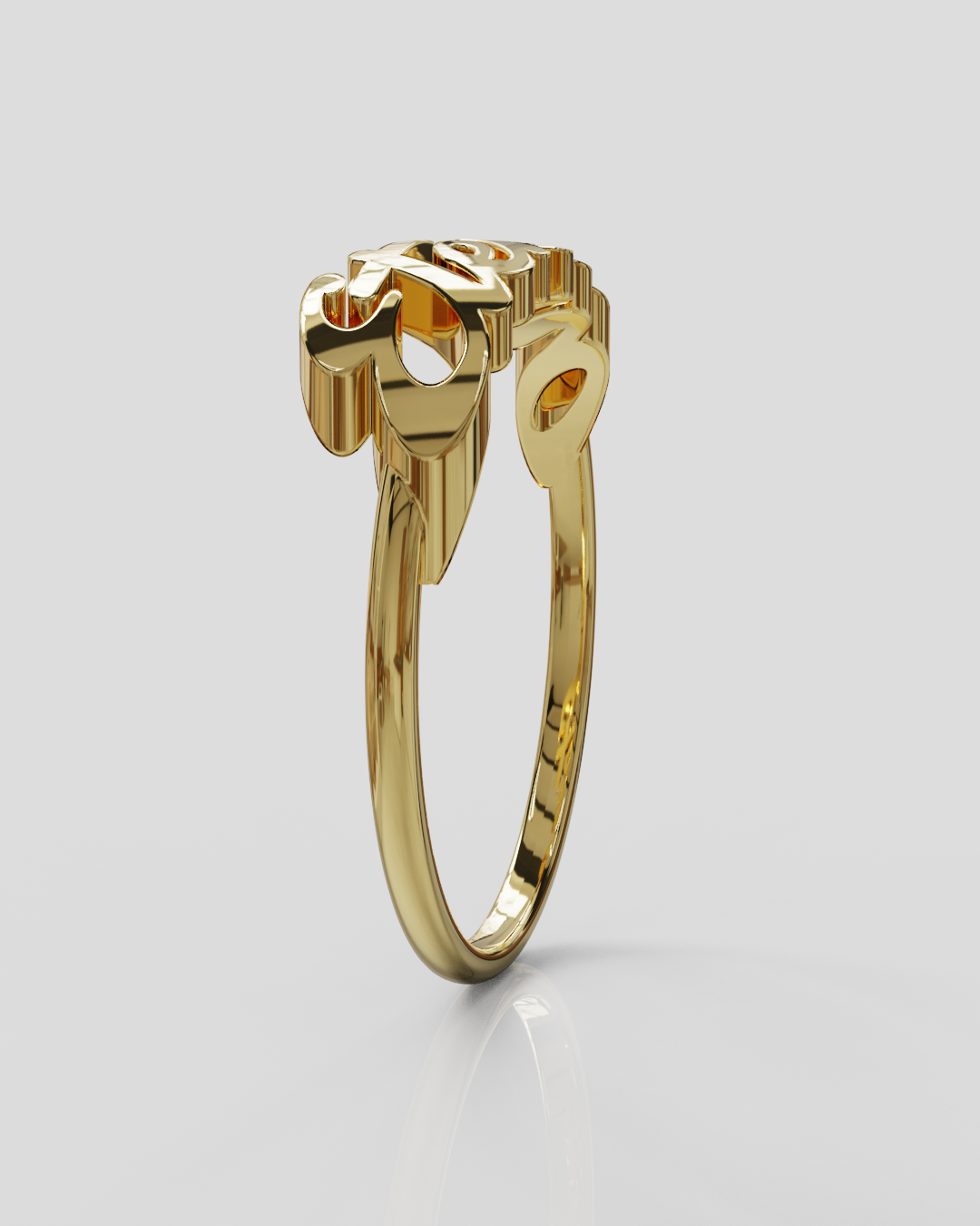Anillo Eterno oro amarillo 18K