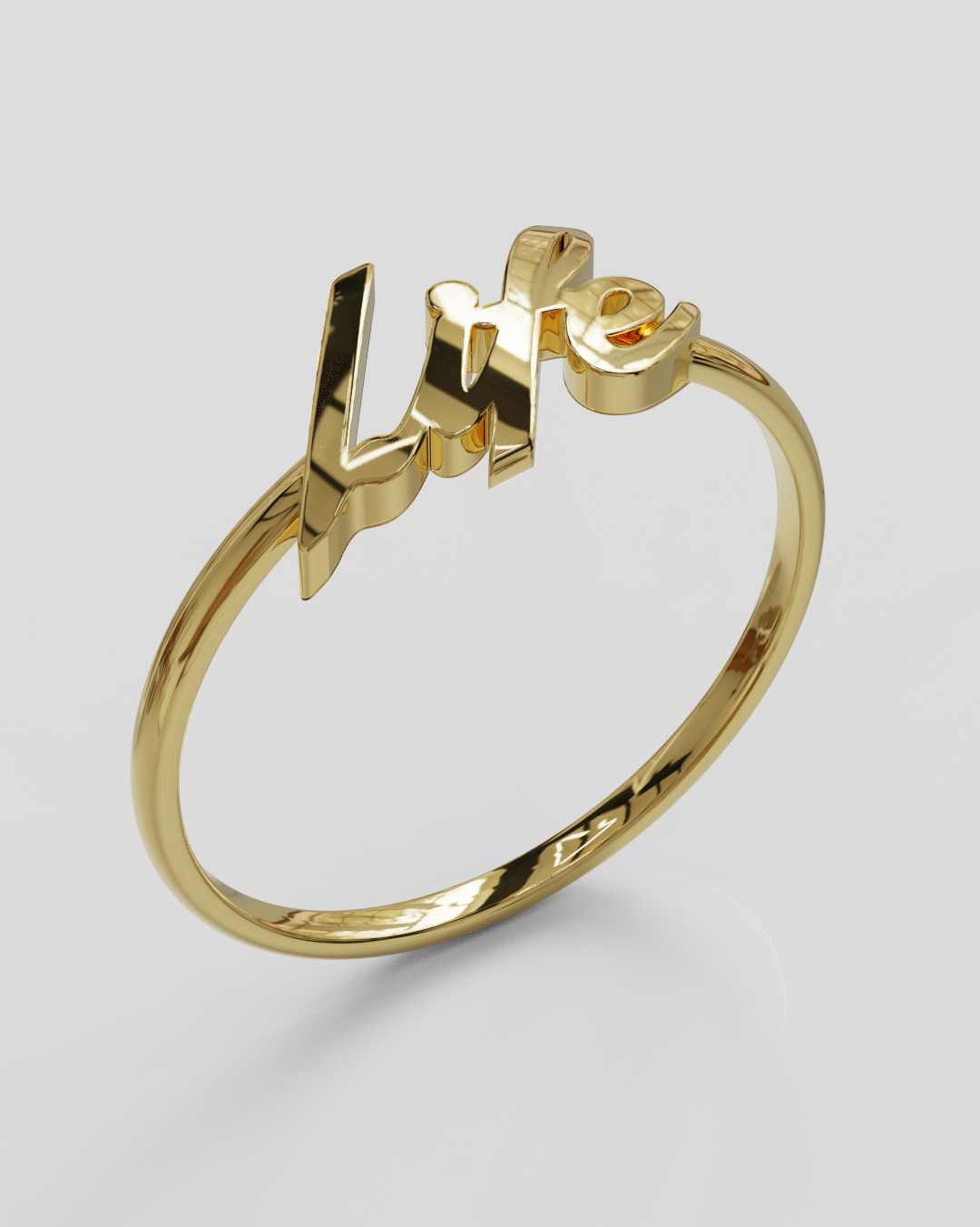 Anillo Life oro amarillo 18K 15%OFF