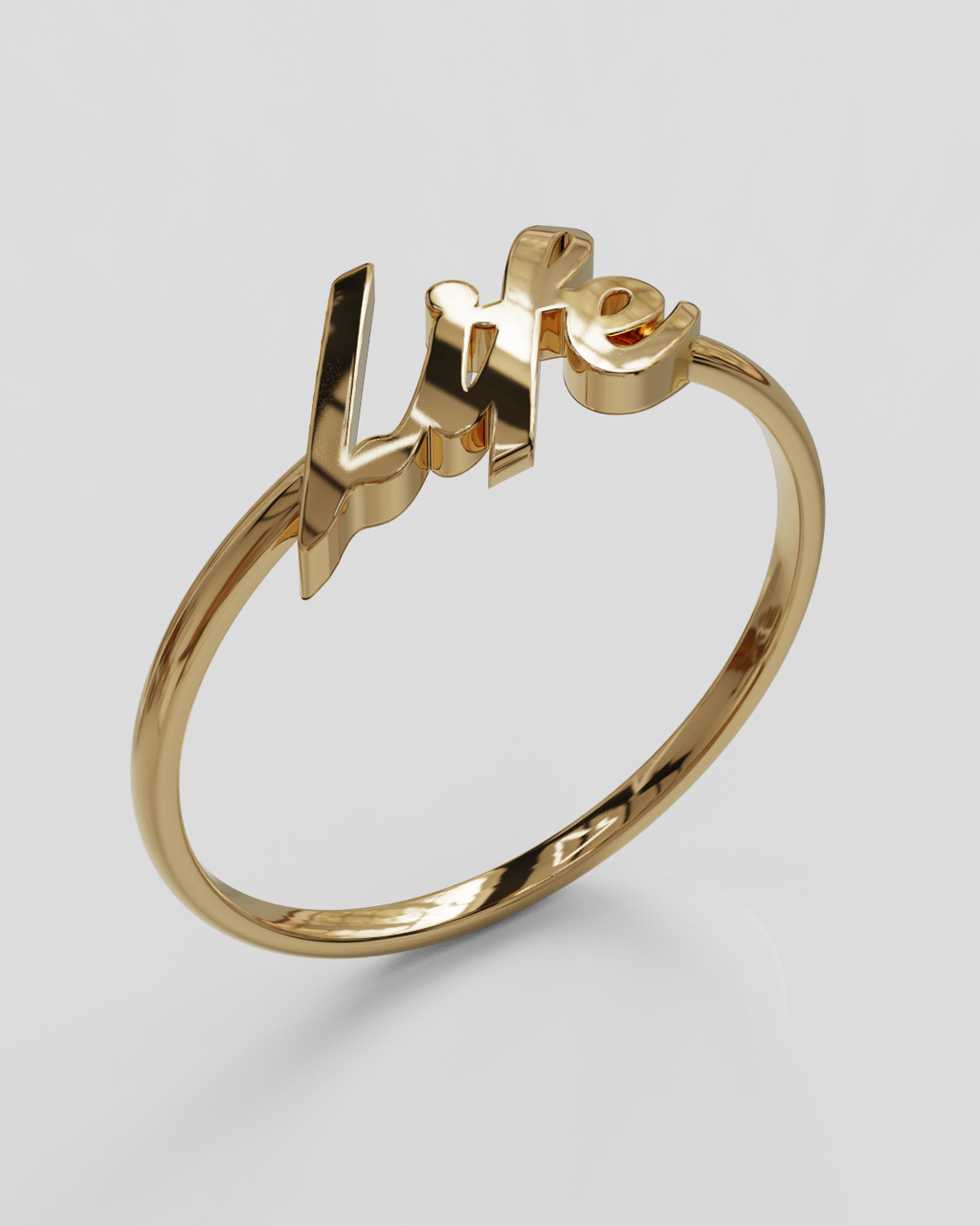 Anillo Life oro rosa 18K