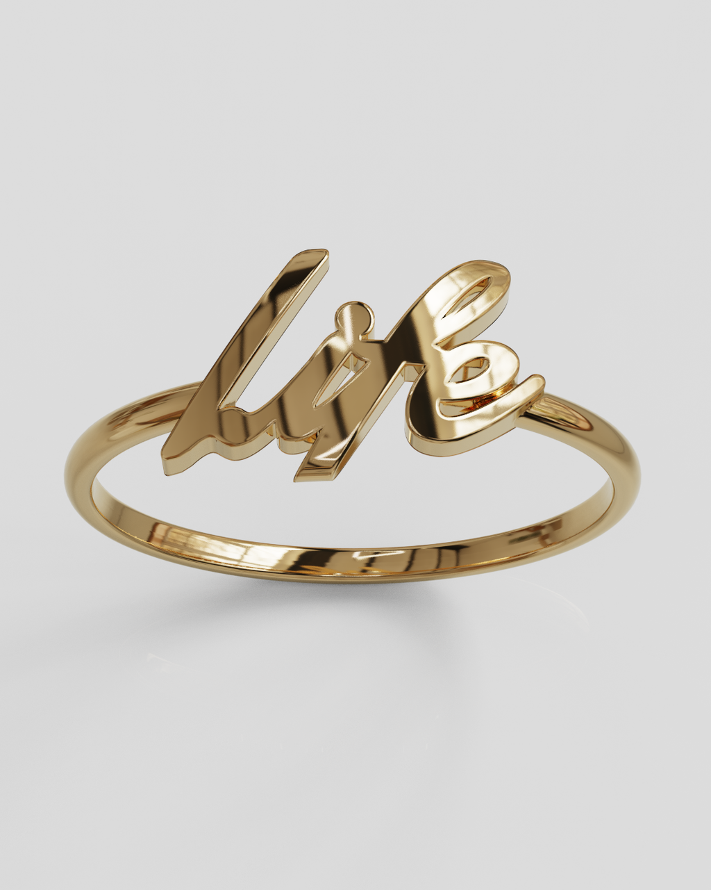 Anillo Life oro rosa 18K