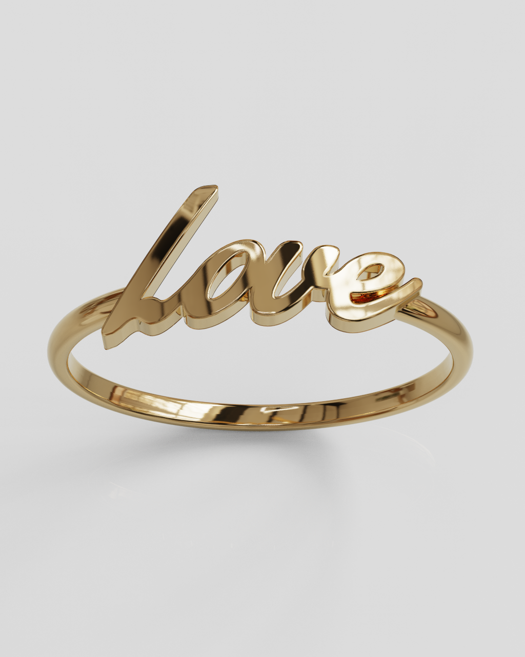 Anillo Love oro rosa 18K