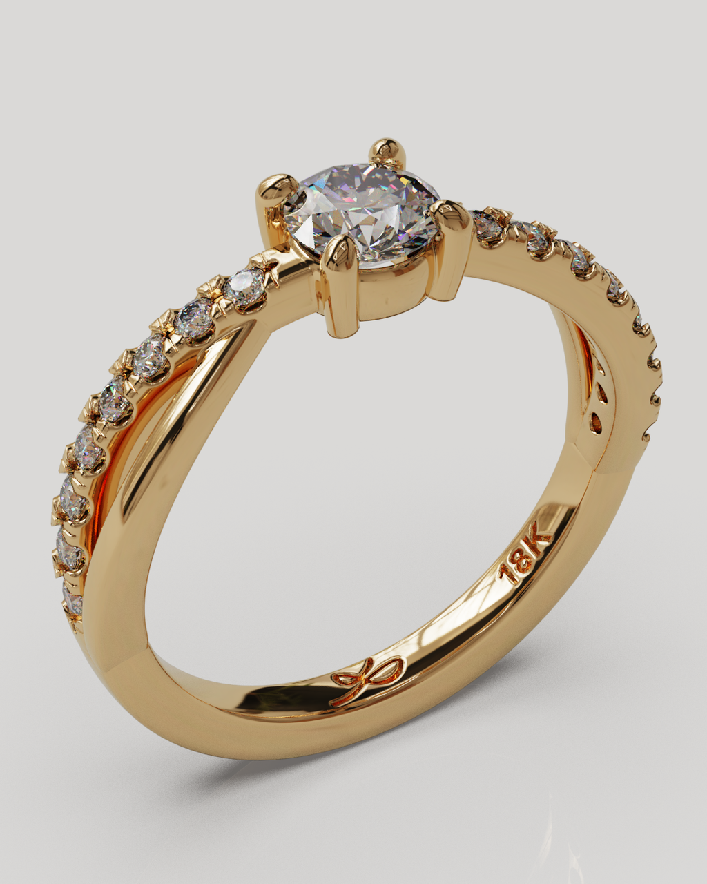 Anillo Molly oro rosado 18K