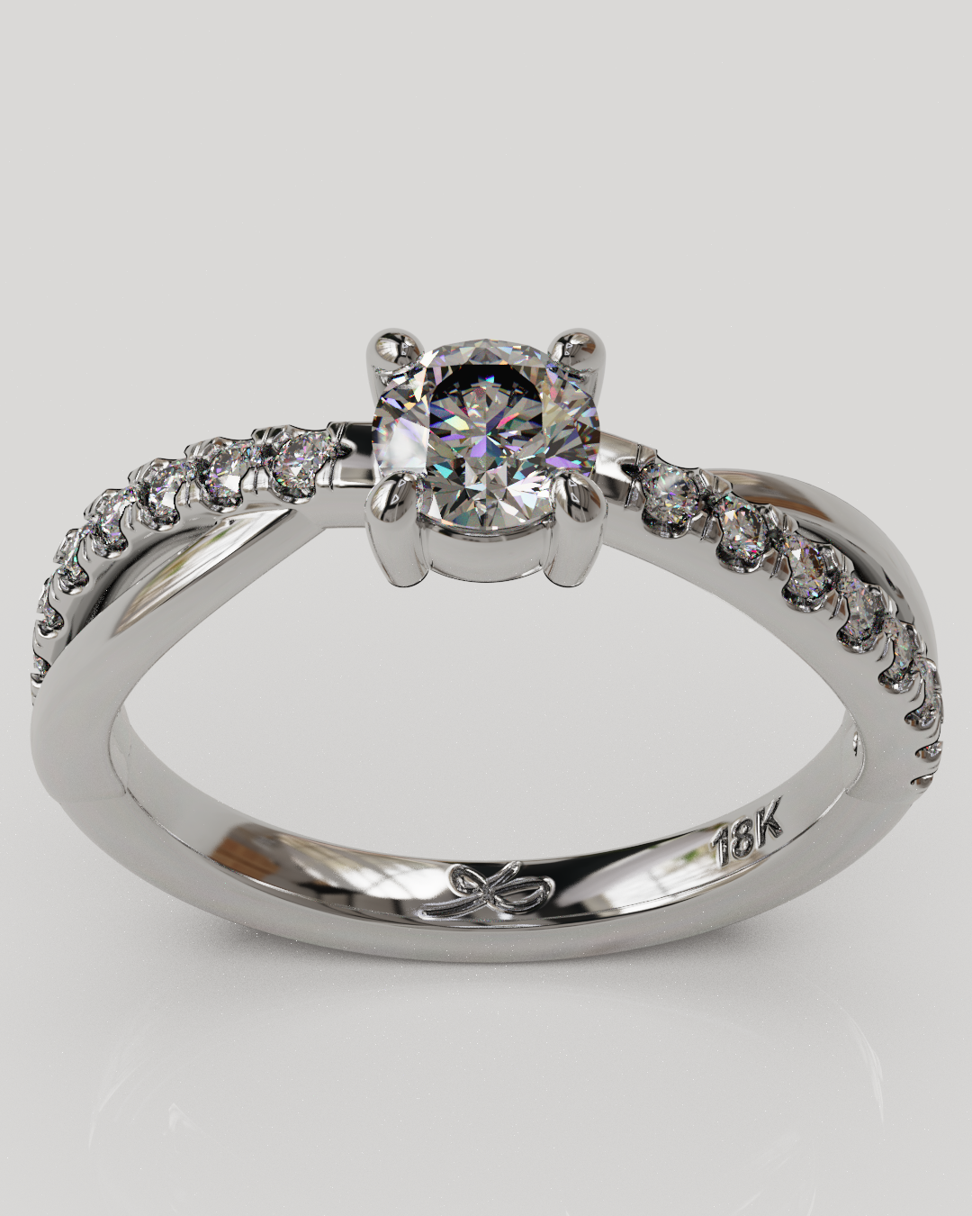 Anillo Molly oro blanco 18K