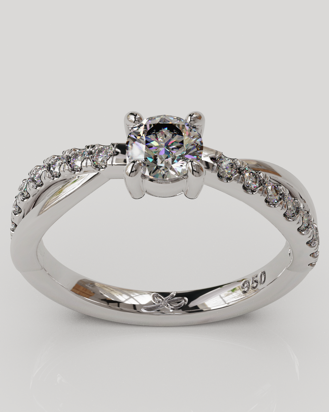 Anillo Molly plata Moissanitas