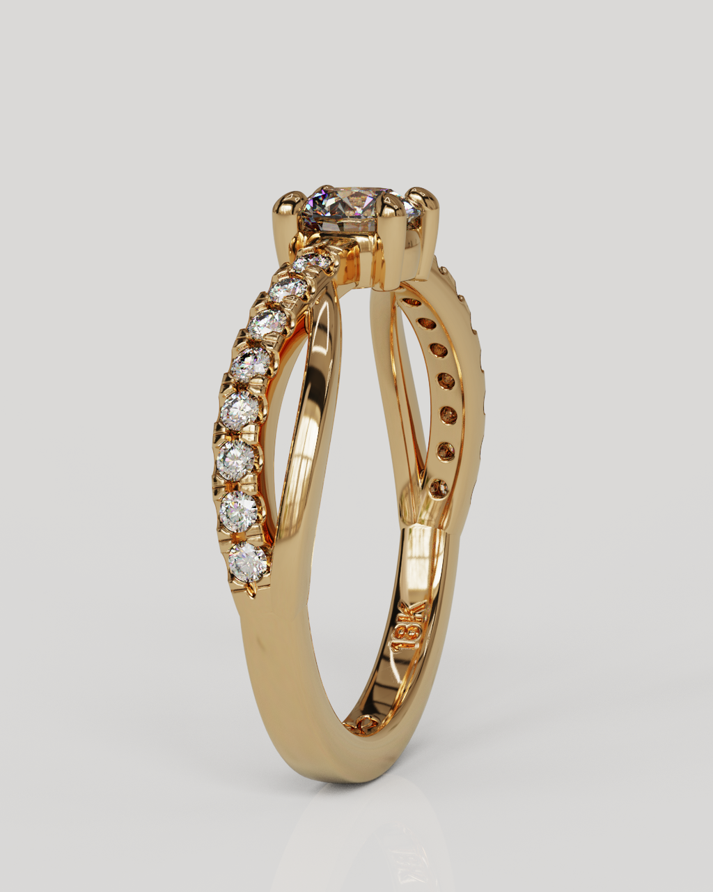 Anillo Molly oro rosado 18K