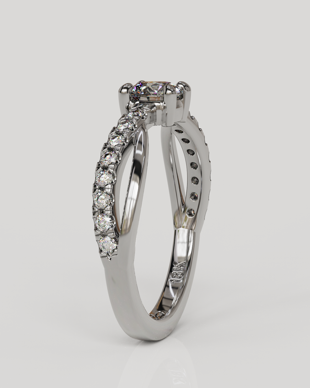 Anillo Molly oro blanco 18K