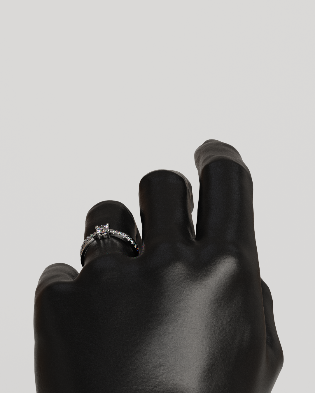 Anillo Molly plata Moissanitas