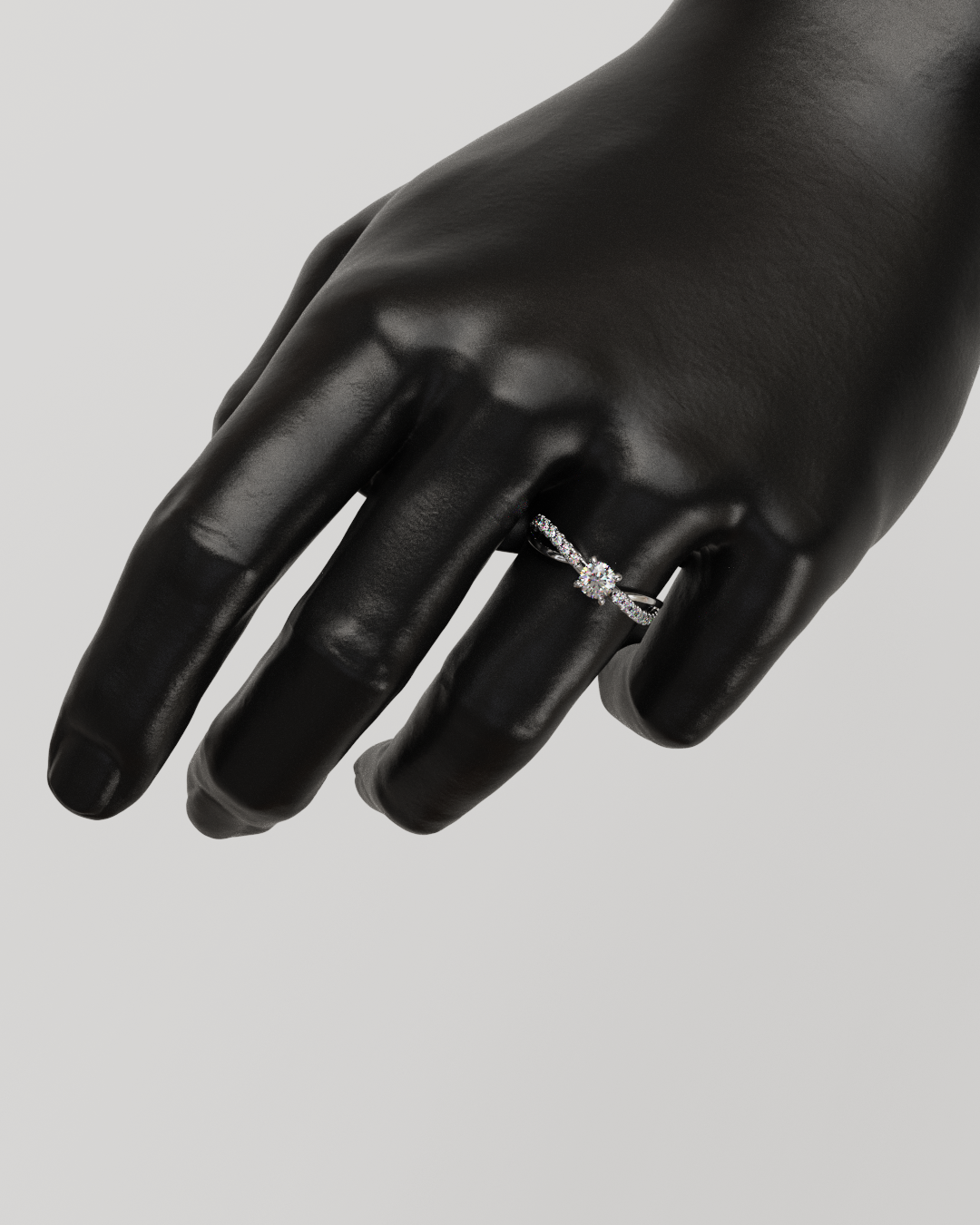 Anillo Molly plata Moissanitas