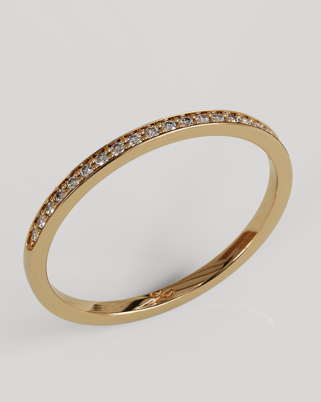 Anillo Ray oro rosado 18K