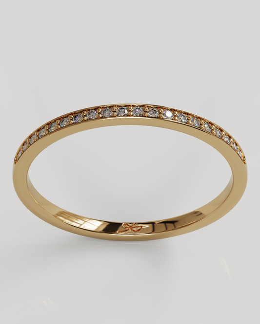 Anillo Ray oro rosado 18K