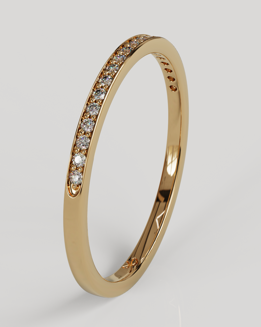 Anillo Ray oro rosado 18K