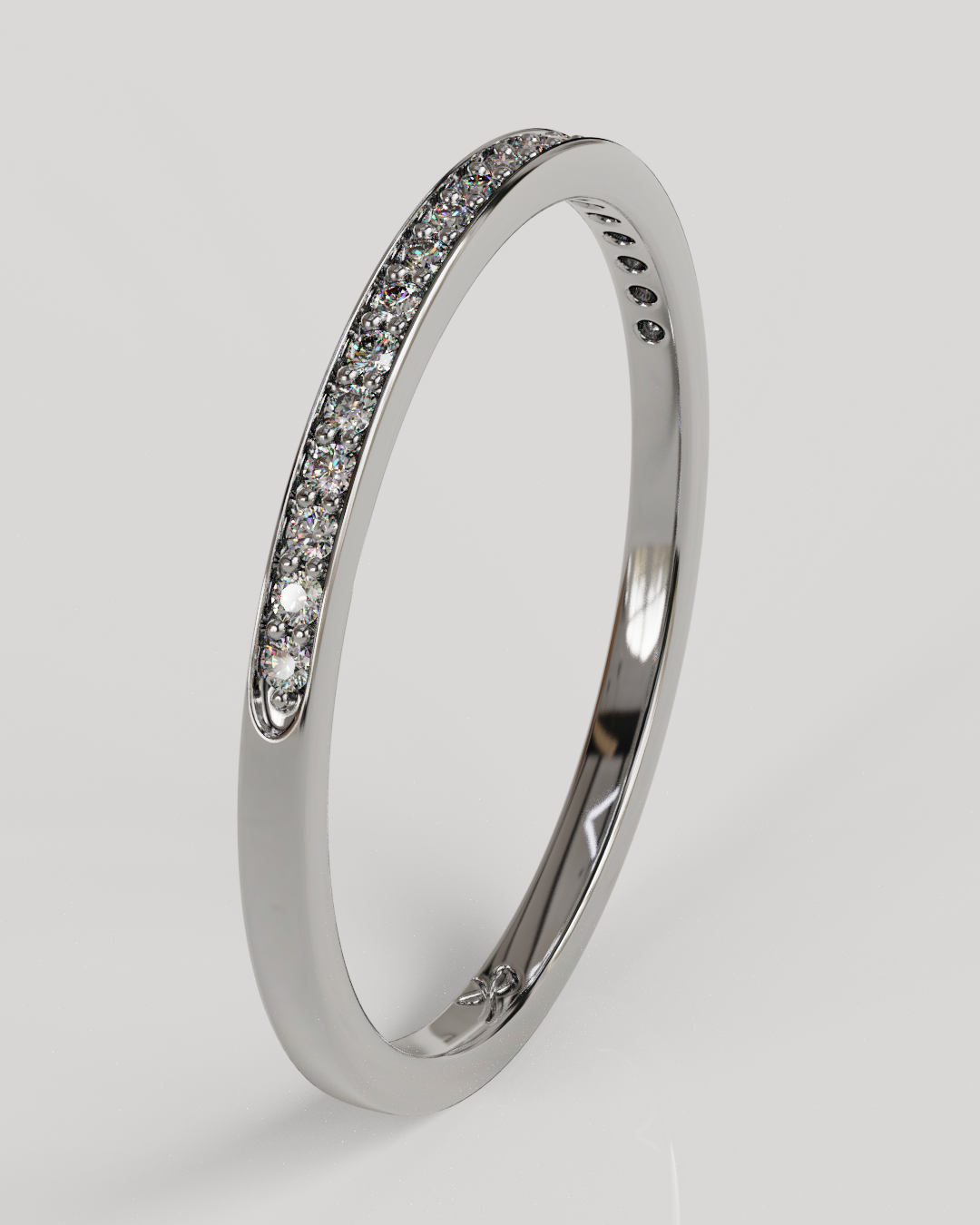 Anillo Ray oro blanco 18K