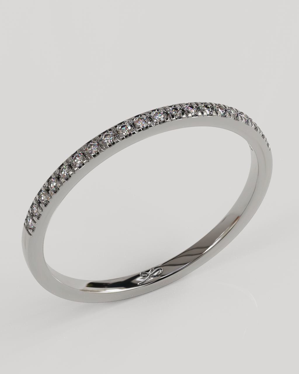 Anillo Gleam oro blanco 18K