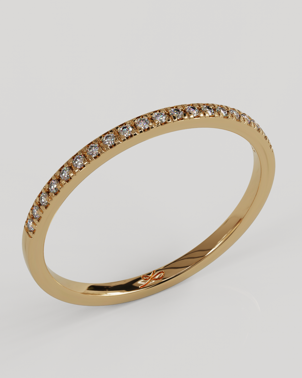Anillo Gleam oro rosado 18K