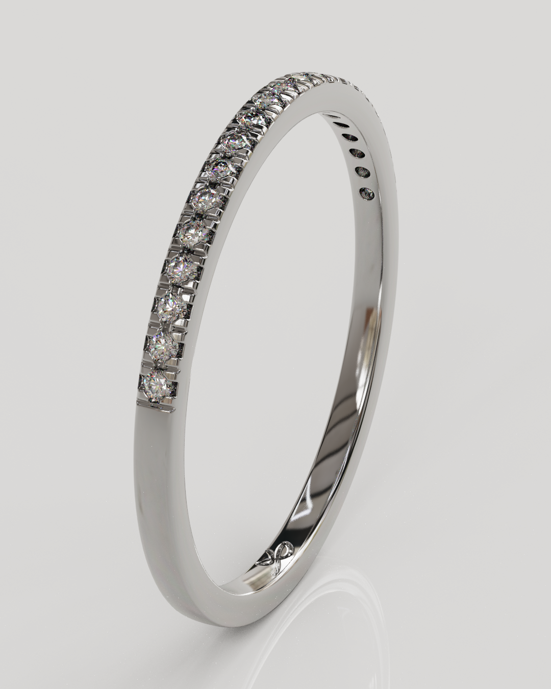 Anillo Gleam oro blanco 18K