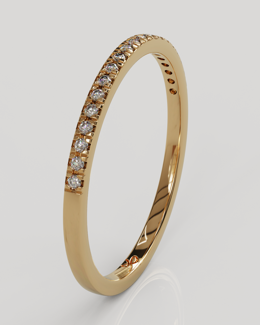 Anillo Gleam oro rosado 18K