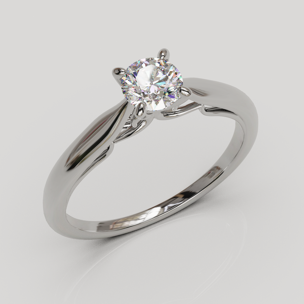 Anillo de compromiso Darel con cuerpo catedral