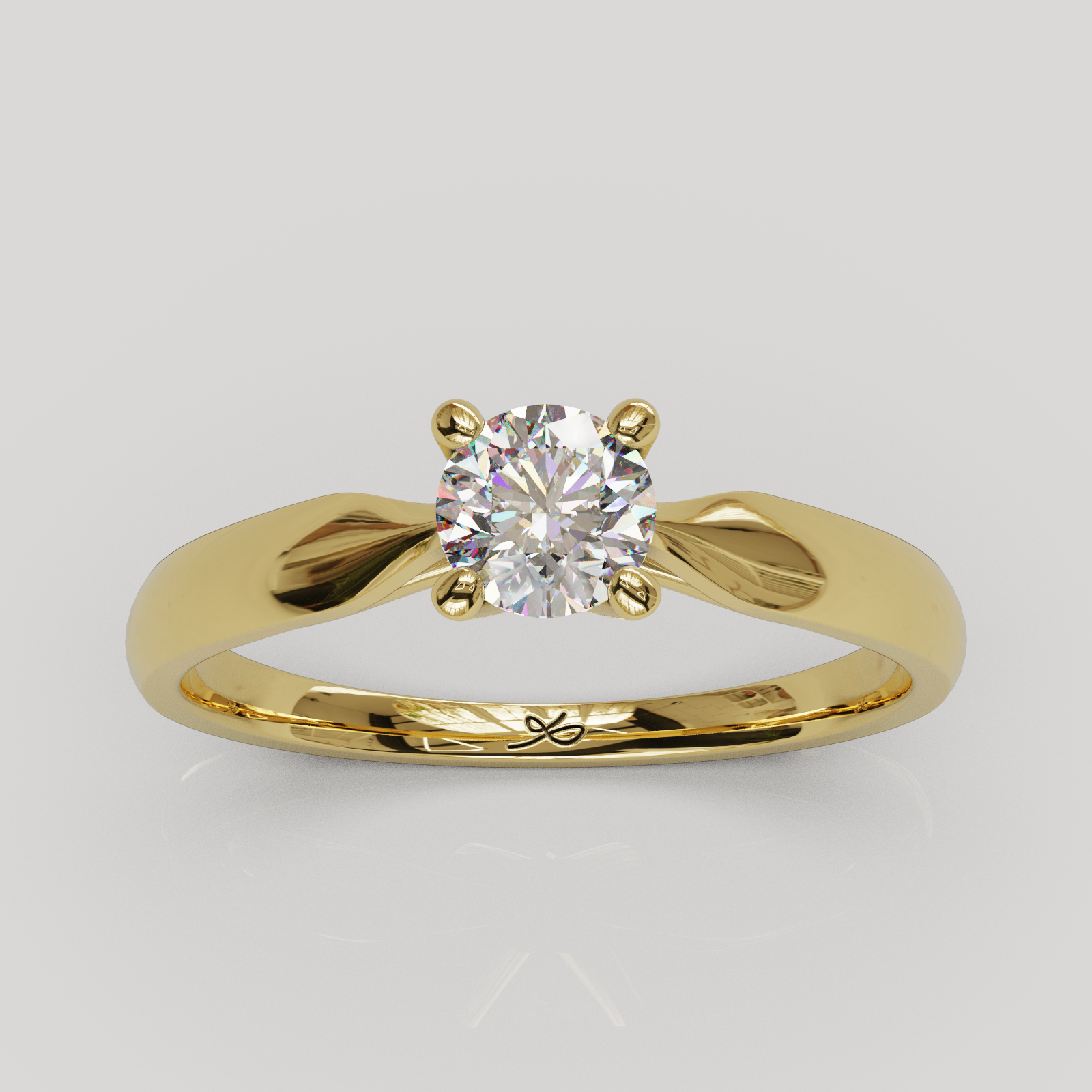 Anillo de compromiso soltiario Ziren